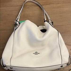 Coach Cream Leather Hobo Bag
